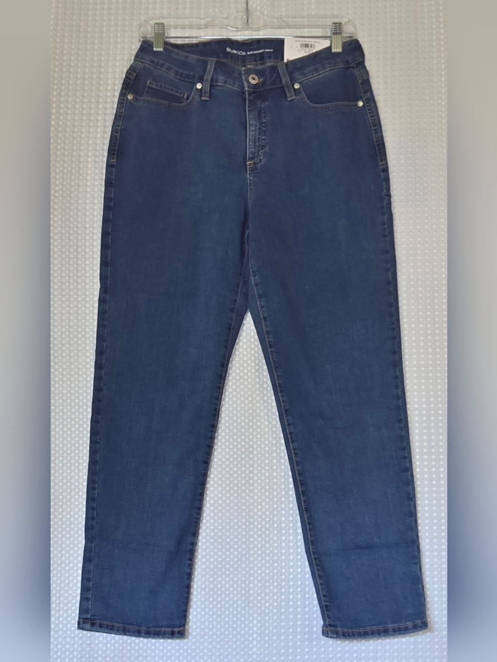 Style & Co Ankle Jeans Medium Wash | Med Rise Straight Leg Denim 10 - Picture 10 of 10